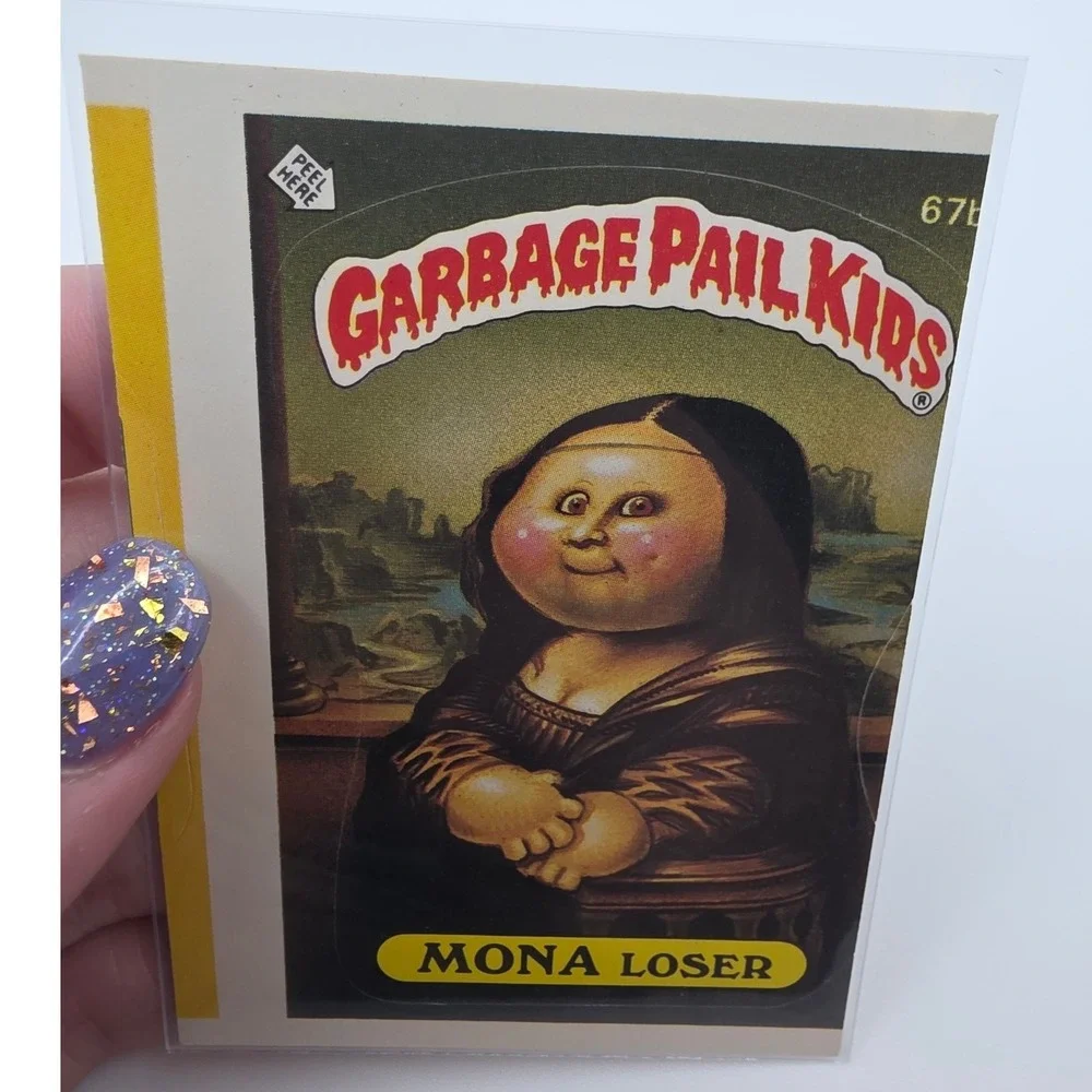 Topps Garbage Pail Kids OS2 Mona Loser 67b 1986 Original Series 2 Error Cut